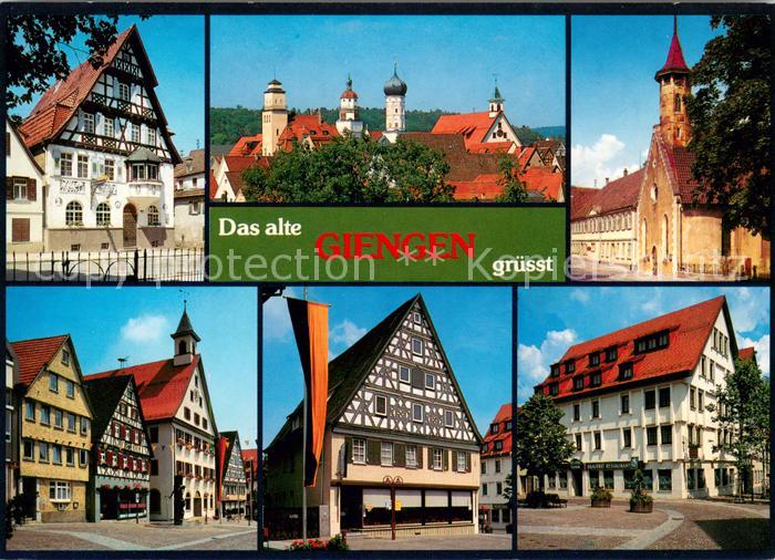 Giengen Brenz Motive Altstadt Fachwerkhaeuser Kirchen
