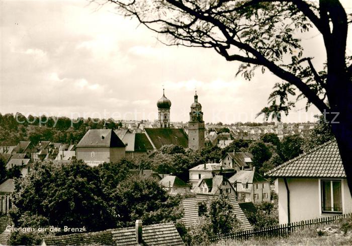 Giengen Brenz Ortsansicht mit Kirche