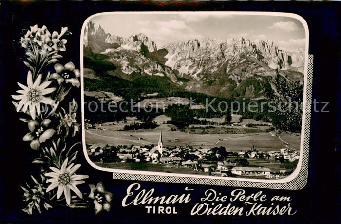 Ellmau Tirol Panorama mit Wildem Kaiser