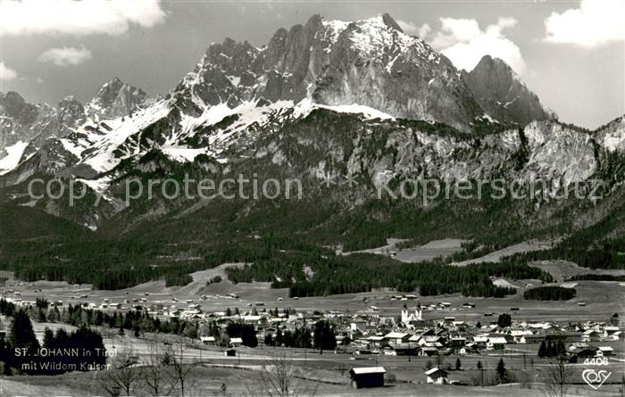 St Johann Tirol Panorama mit Wildem Kaiser
