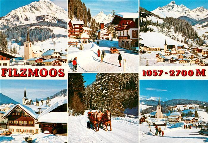 Filzmoos Teilansichten Winterpanorama