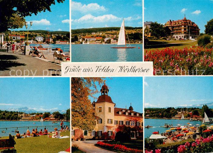 Velden Woerthersee Teilansichten Schloss Strandpartien
