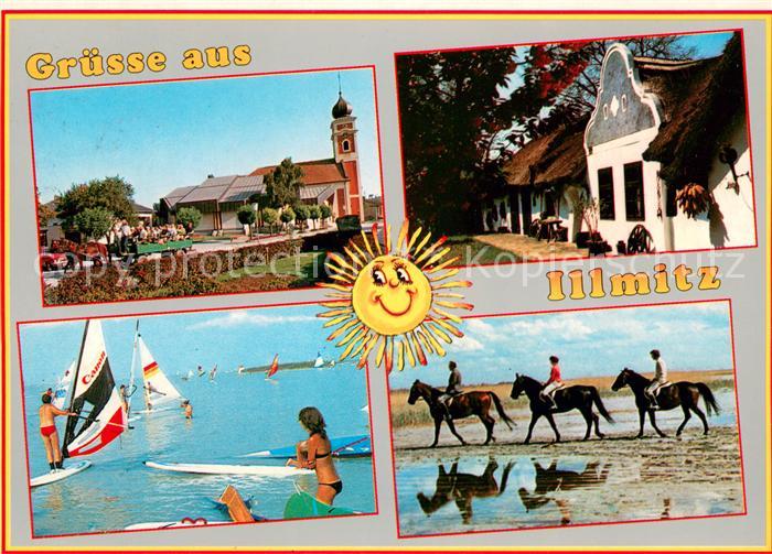 Illmitz Kirche Badevergnuegen Strandritt Ortsmotiv