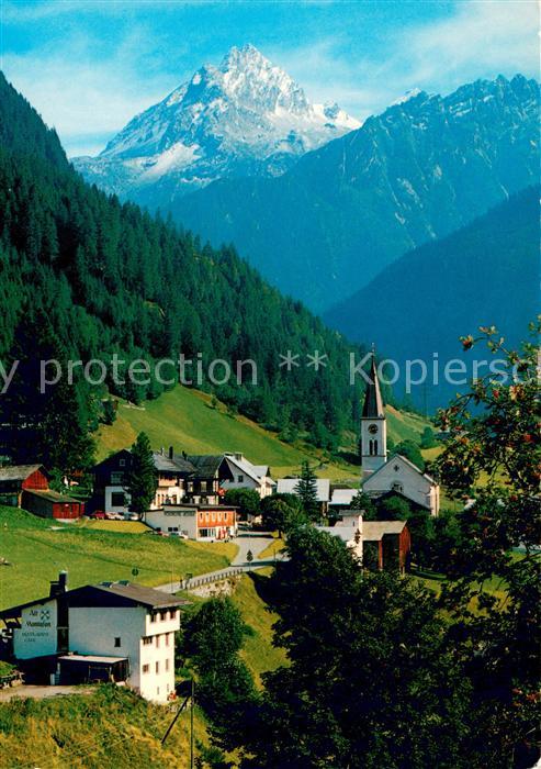 Gaschurn Vorarlberg Ortsansicht mit Vallula