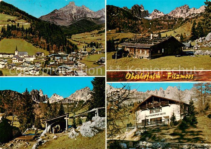 Filzmoos Oberhofalm Mattighofener Huette und altem Ruehrradl
