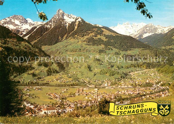 Schruns Tschagguns mit Taschgguner Mittagspitze und Drei Tuerme