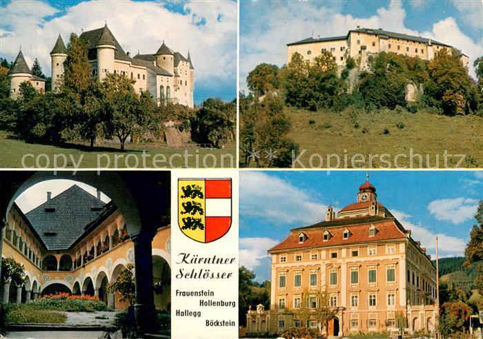 Kaernten Kaerntner Schloesser Frauenstein Hollenburg Hollegg Boeckstein