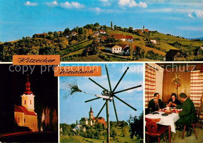 Kitzeck Sausal Panorama Kirche Windrad Gaststube