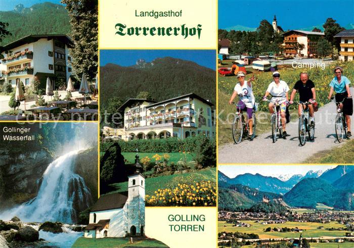 Golling Salzach Landgasthof Torrenerhof Gollinger Wasserfall Camping Panorama