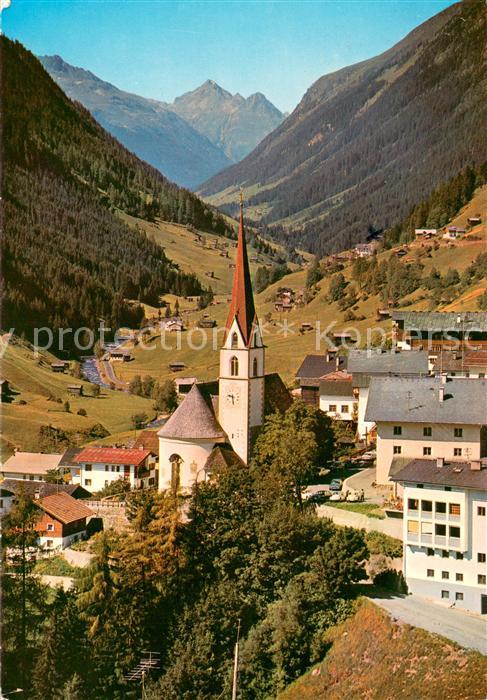 Kappl Tirol Panorama mit Kirche