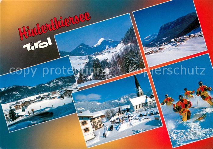 Hinterthiersee Teilansichten Panorama Kirche