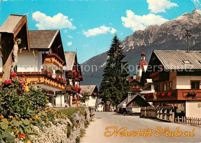 Neustift Stubaital Tirol Ortsmotiv mit Blick zur Serles