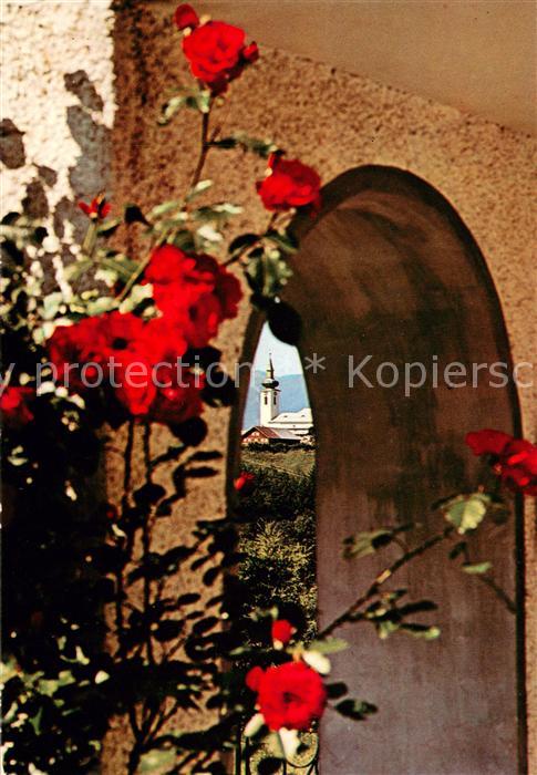Hittisau Vorarlberg Torbogen Durchblick auf Kirche