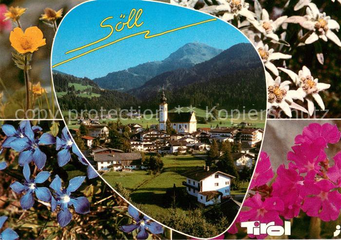 Soell Tirol Panorama mit Kirche