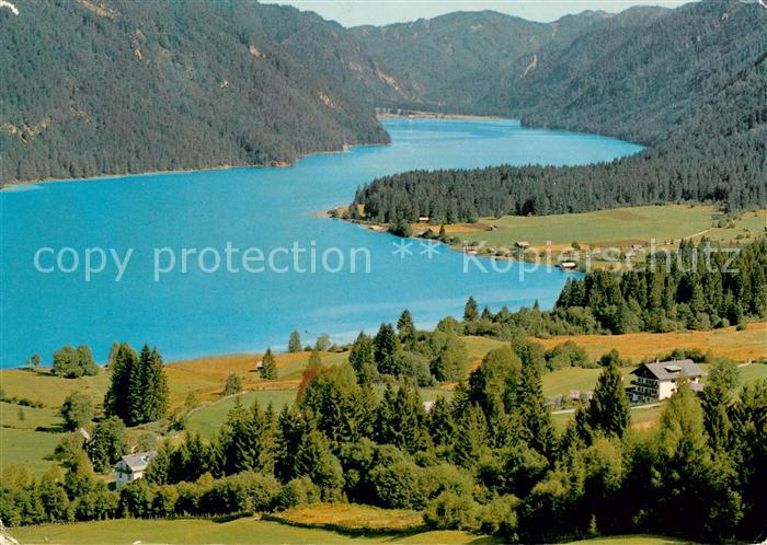 Weissensee Kaernten Fliegeraufnahme