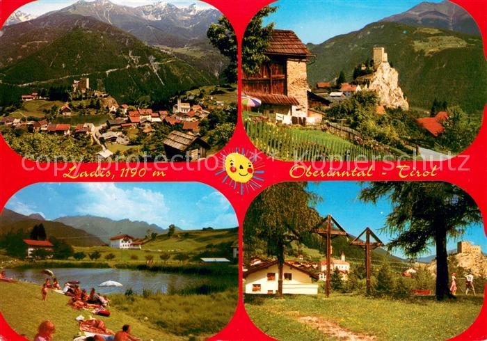 Ladis Panorama Burgruine Badesee Wegekreuze