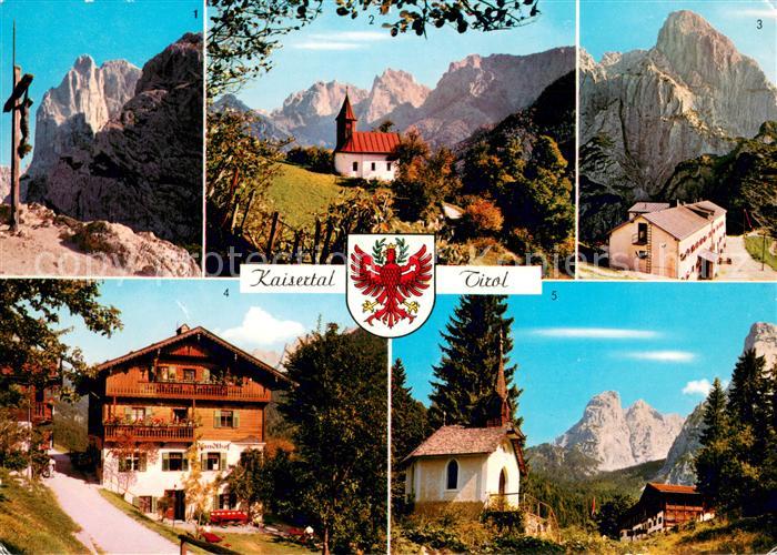 Kaisertal Bergkreuz Antoniuskapelle Stripsenjochhaus Totenkirchl Pfandlhof Hinte