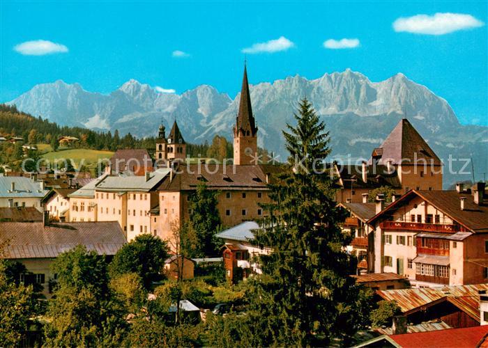 Kitzbuehel Tirol mit Kaisergebirge