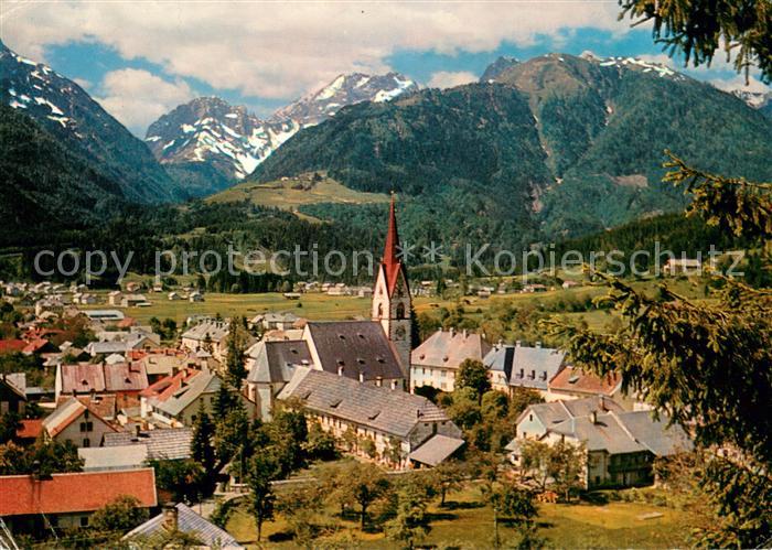 Koetschach-Mauthen Kaernten Panorama Kirche