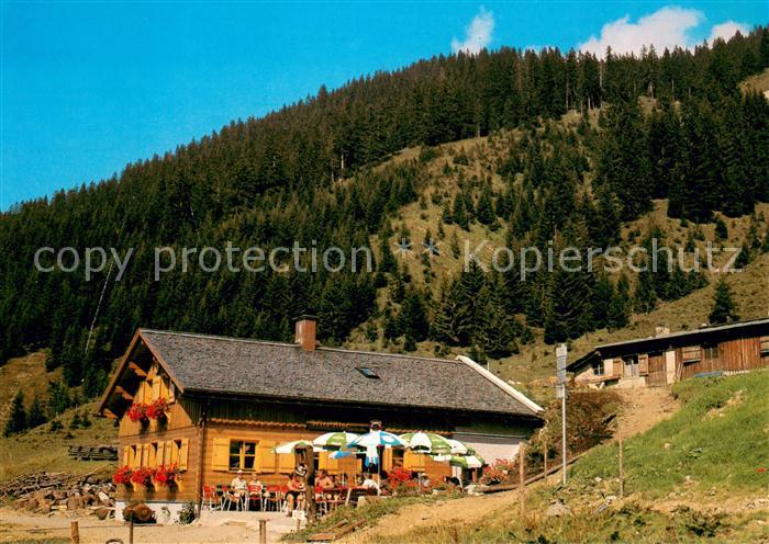 Mittelberg Kleinwalsertal Wies Alpe Huettenbetrieb