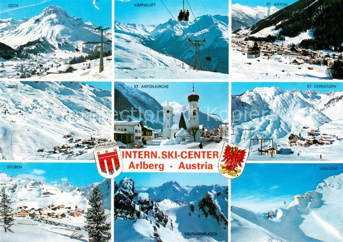 Arlberg Lech Kappallift St Anton Kirche St Christoph Stuben Valfagehr Joch Vallu