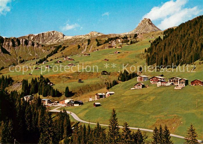 Damuels Vorarlberg Uga mit Hoher Blanken und Mittagsspitze