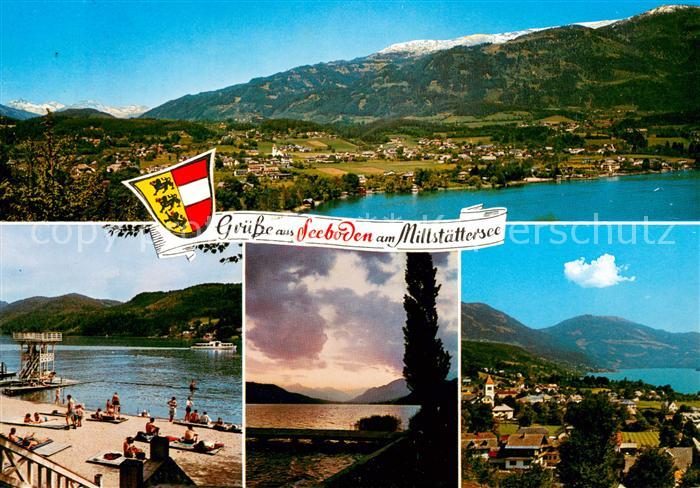 Seeboden Millstaettersee Panorama Promenade Seeblick Teilansicht