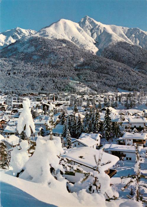 Seefeld Tirol mit Seefelder Spitze Haermelekopf und Reiherspitze