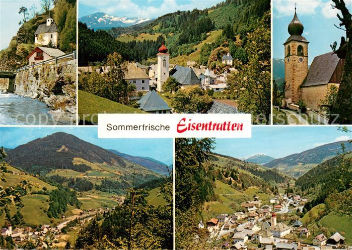 Eisentratten Krems Kaernten Ortsmotive Panorama Kirchen
