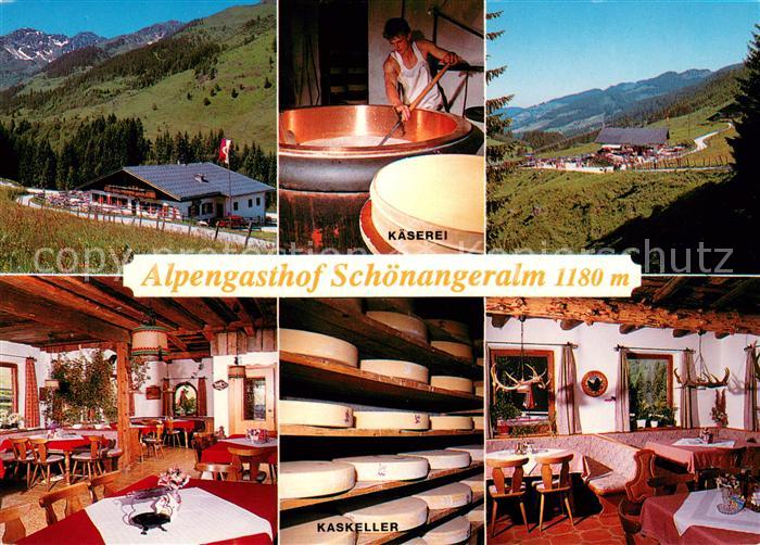 Auffach Alpengasthof Schoenangeralm Gastraeume Kaskeller