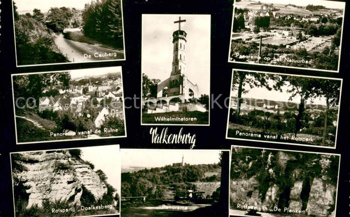 Valkenburg aan de Geul De Cauberg Ruine Rotspartij Doalkesberg Wilhelminatoren P