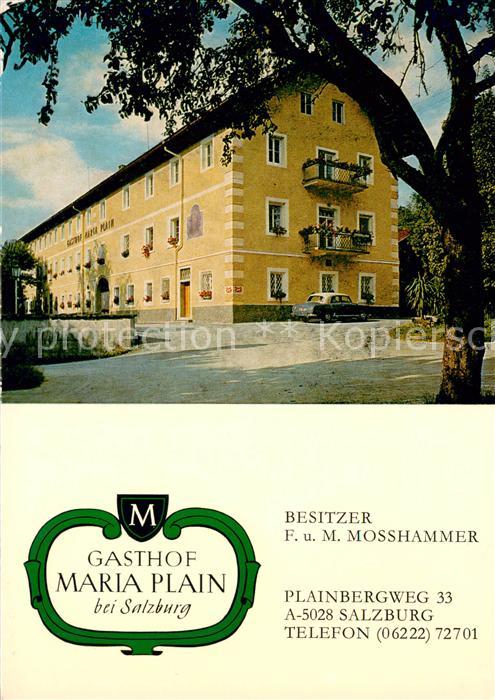 Salzburg Oesterreich Gasthof Maria Plain
