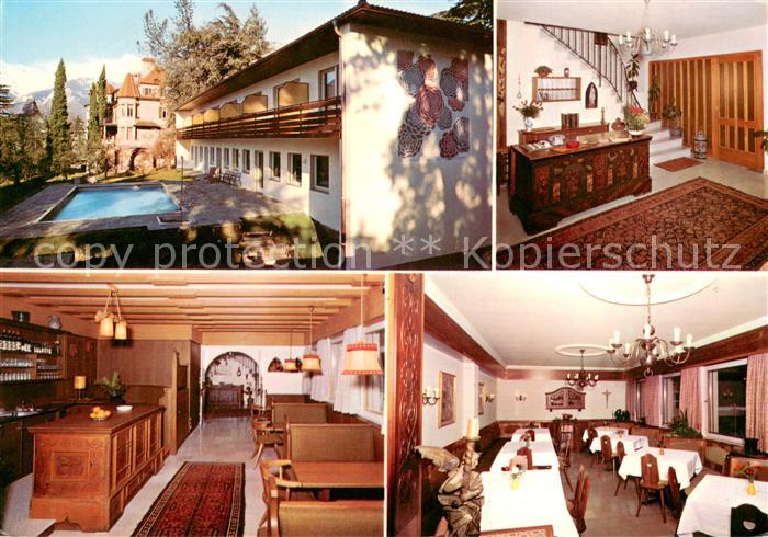 Obermais Meran Hotel Garni Aster Rezeption Gastraeume
