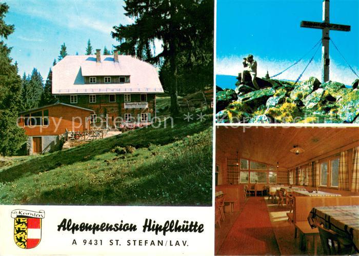 St Stefan Lavanttal Alpenpension Hipflhuette Gaststube Gipfelkreuz