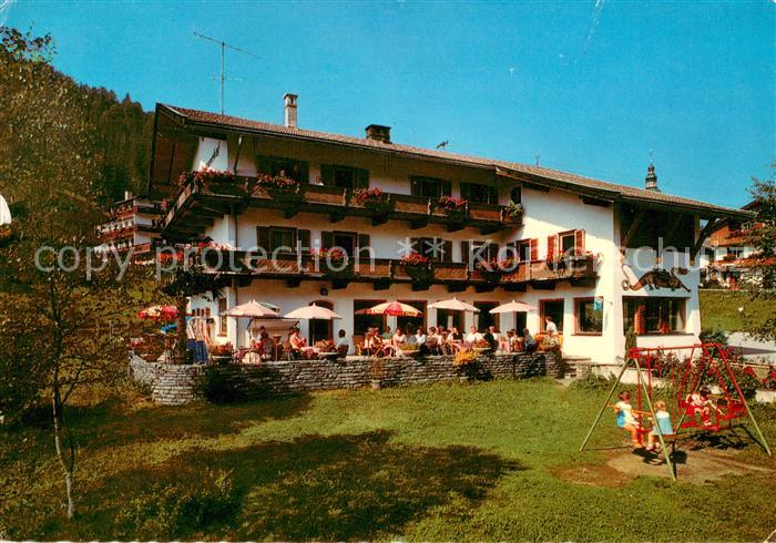 Oberau Wildschoenau Tirol Gasthof Pension Wildschoenauer Hof Terrasse Schaukel