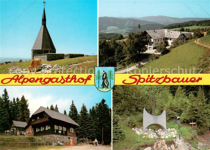 Moenichwald Kirche Alpengasthof Spitzbauer Soldatengedenkstaette