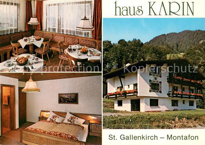 St Gallenkirch Vorarlberg Haus Karin Gaststube Zimmer