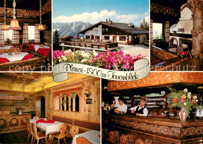 Schladming Obersteiermark Berggasthof Tauernblick auf der Planai Gastraeume Bar
