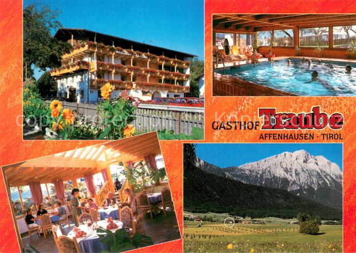 Affenhausen Gasthof Traube Gastraum Hallenbad Panorama