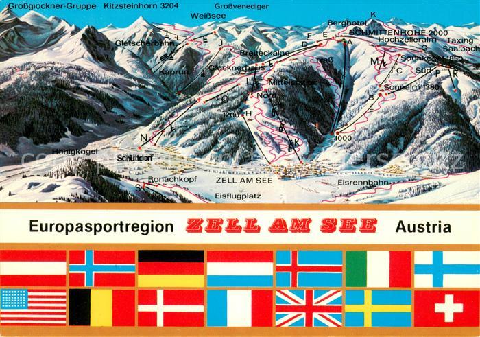 Zell See Panoramakarte