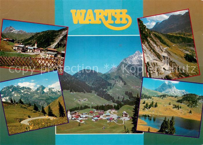 Warth Vorarlberg Teilansichten Fliegeraufnahme