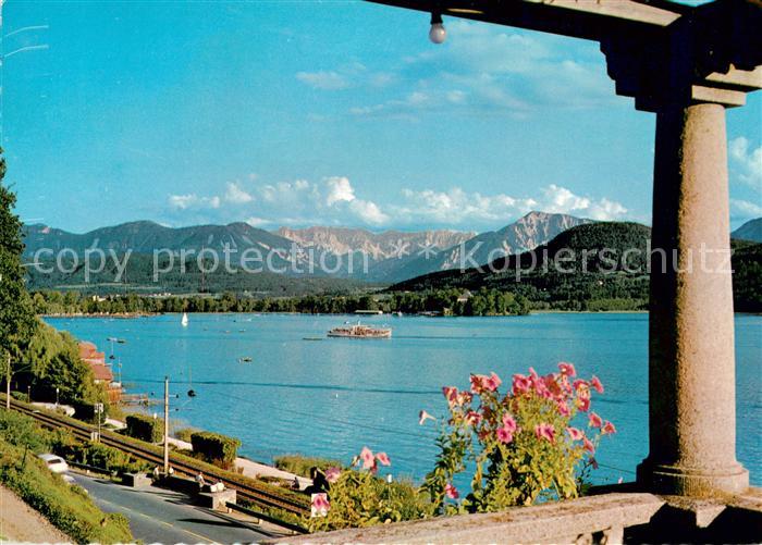 Klagenfurt Woerthersee mit Koschuta