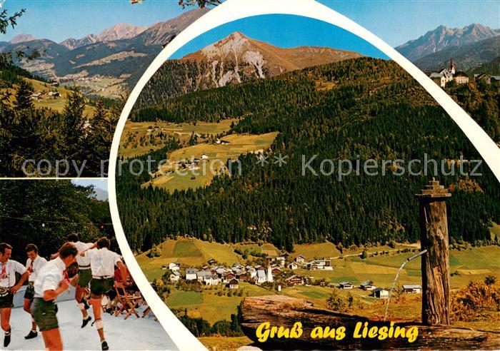 Liesing Kaernten Panorama Lesachtal Schuhplattlergruppe