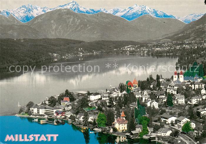 Millstatt Millstaettersee Fliegeraufnahme