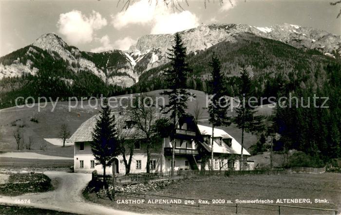 Altenberg Rax Gasthof Alpenland