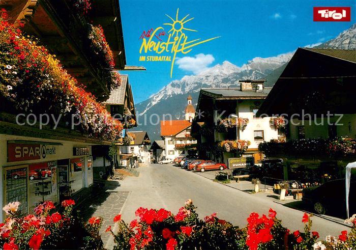 Neustift Stubaital Tirol Ortsmotiv mit Serlesblick