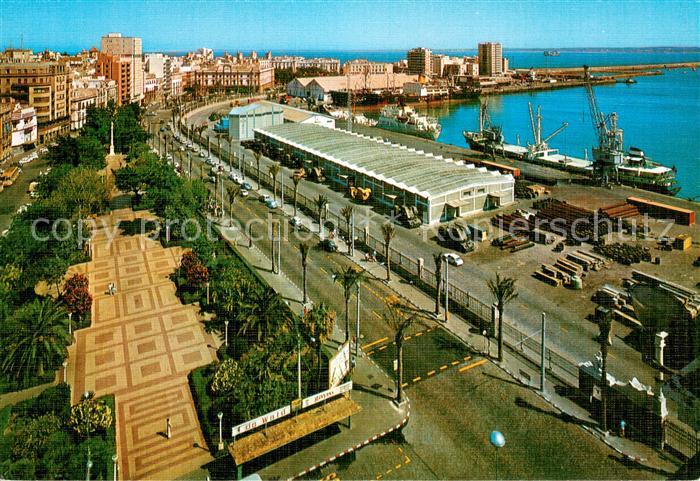 Cadiz Andalucia Puerto Vista parcial y Avenida Ramon de Carranza