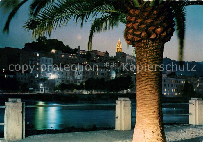 Ventimiglia Liguria Passegiata Lungo Roja Notturno