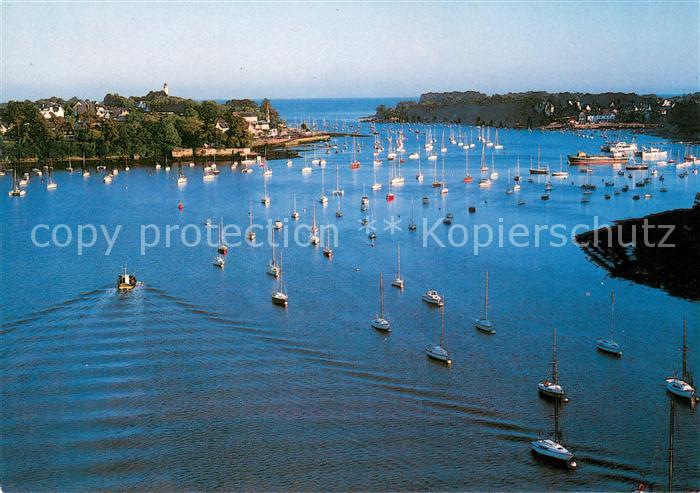 Benodet Embouchure de l’Odet vue du pont de Cornouaille Vue aerienne