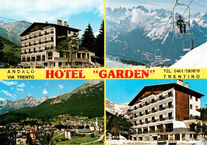 Andalo Hotel Garden Sessellift Panorama
